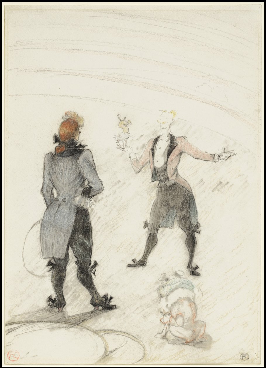 At the Circus: The Dog Trainer, 1899 av Henri de Toulouse Lautrec