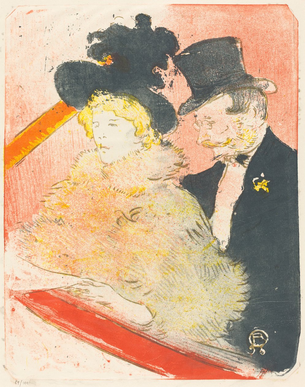 På konserten (Au-konsert) av Henri de Toulouse Lautrec
