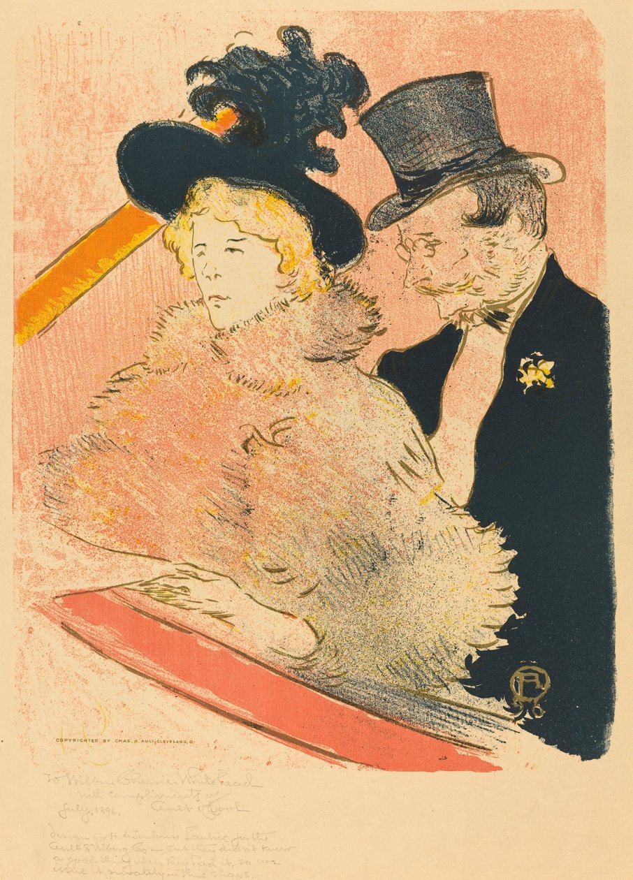 På Concert Au-konserten, 1896. av Henri de Toulouse Lautrec