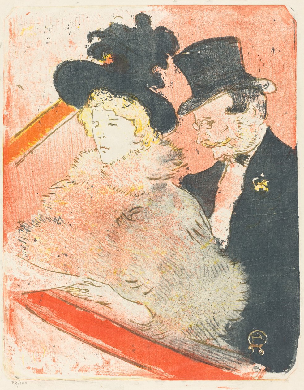 På Concert Au-konserten, 1896. av Henri de Toulouse Lautrec