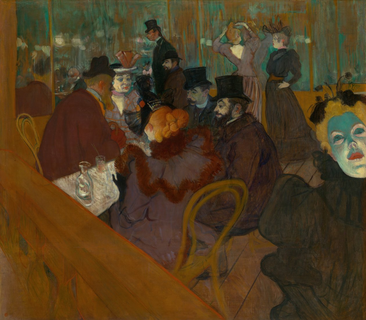 Ved Moulin Rouge, 189295. av Henri de Toulouse Lautrec
