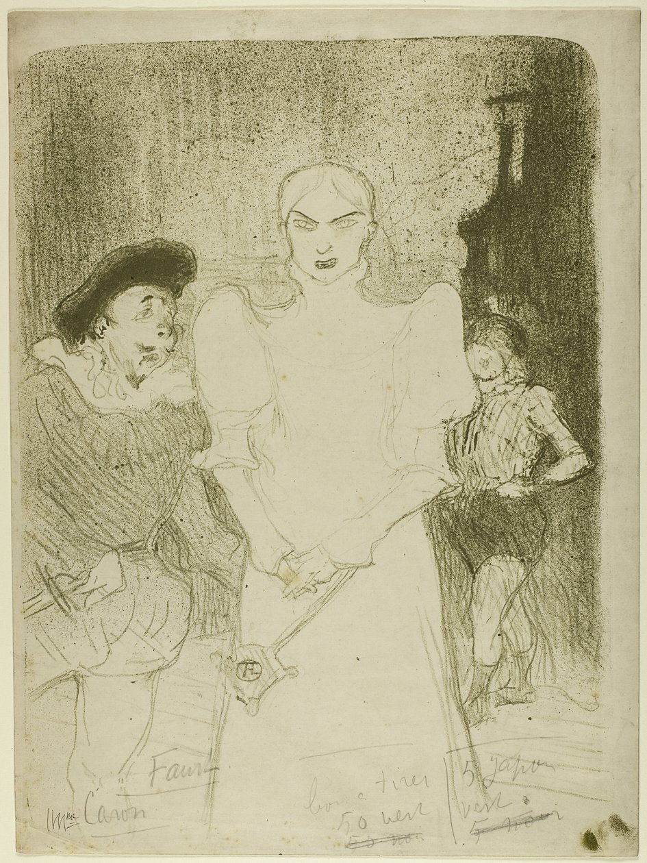 I Operaen: Madame Caron i Faust av Henri de Toulouse Lautrec