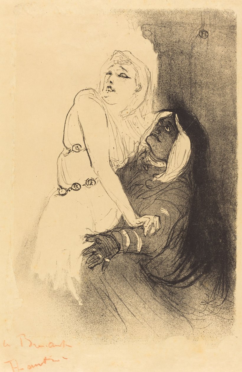 Ved renessansen: Sarah Bernhardt i Phedre A la Renaissance: Sarah Bernhardt..., 1893. av Henri de Toulouse Lautrec