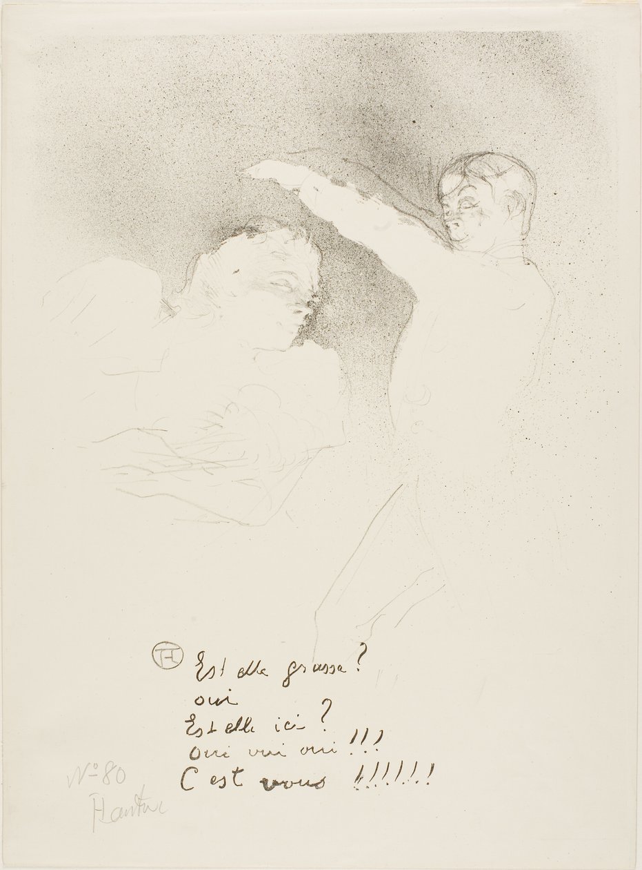 På variantene: Mademoiselle Lender og Brasseur av Henri de Toulouse Lautrec