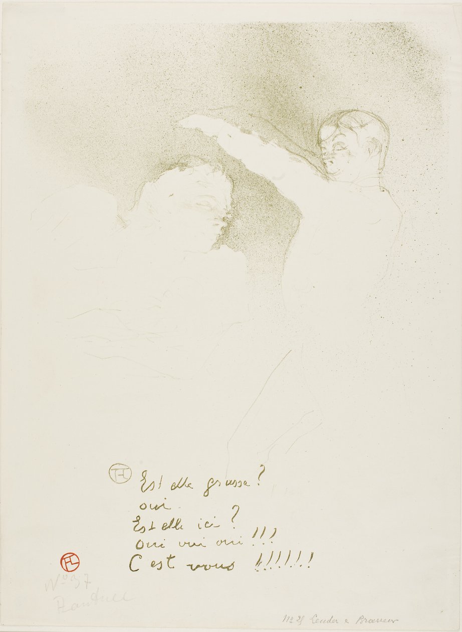 Hos variantene: Mademoiselle Lender og Brasseur av Henri de Toulouse Lautrec