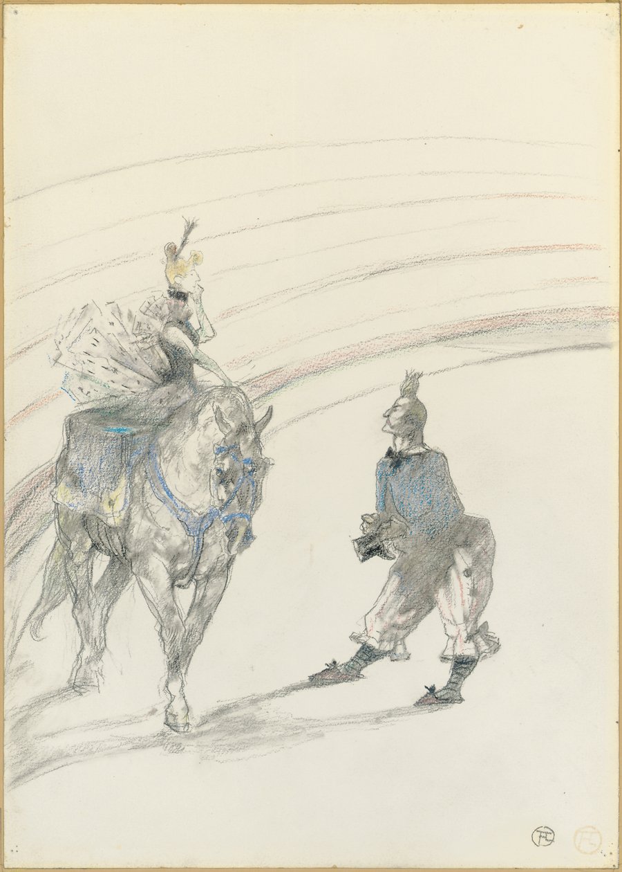 At the Circus: Panelrytter, 1899 av Henri de Toulouse Lautrec