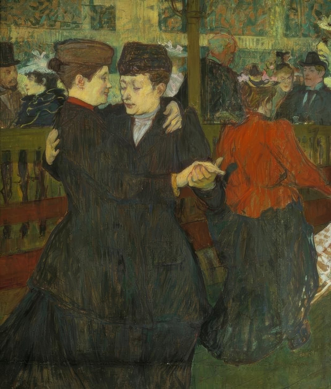 På Moulin-Rouge. De to danserne av Henri de Toulouse Lautrec