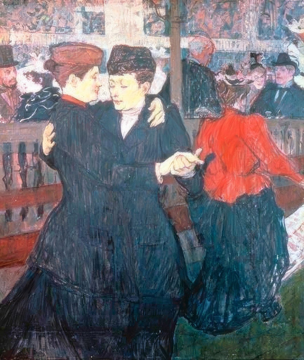 På Moulin-Rouge. De to danserne av Henri de Toulouse Lautrec