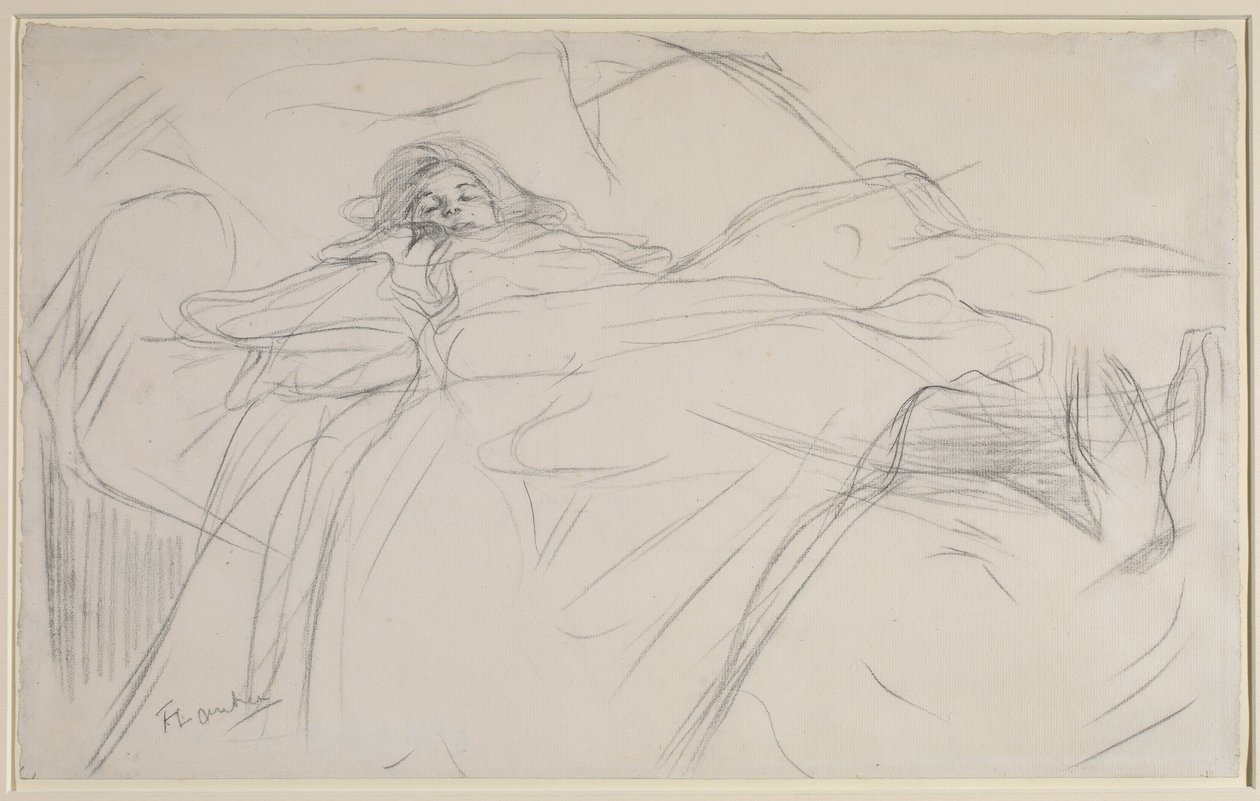 I sengen, ca 1896 av Henri de Toulouse Lautrec