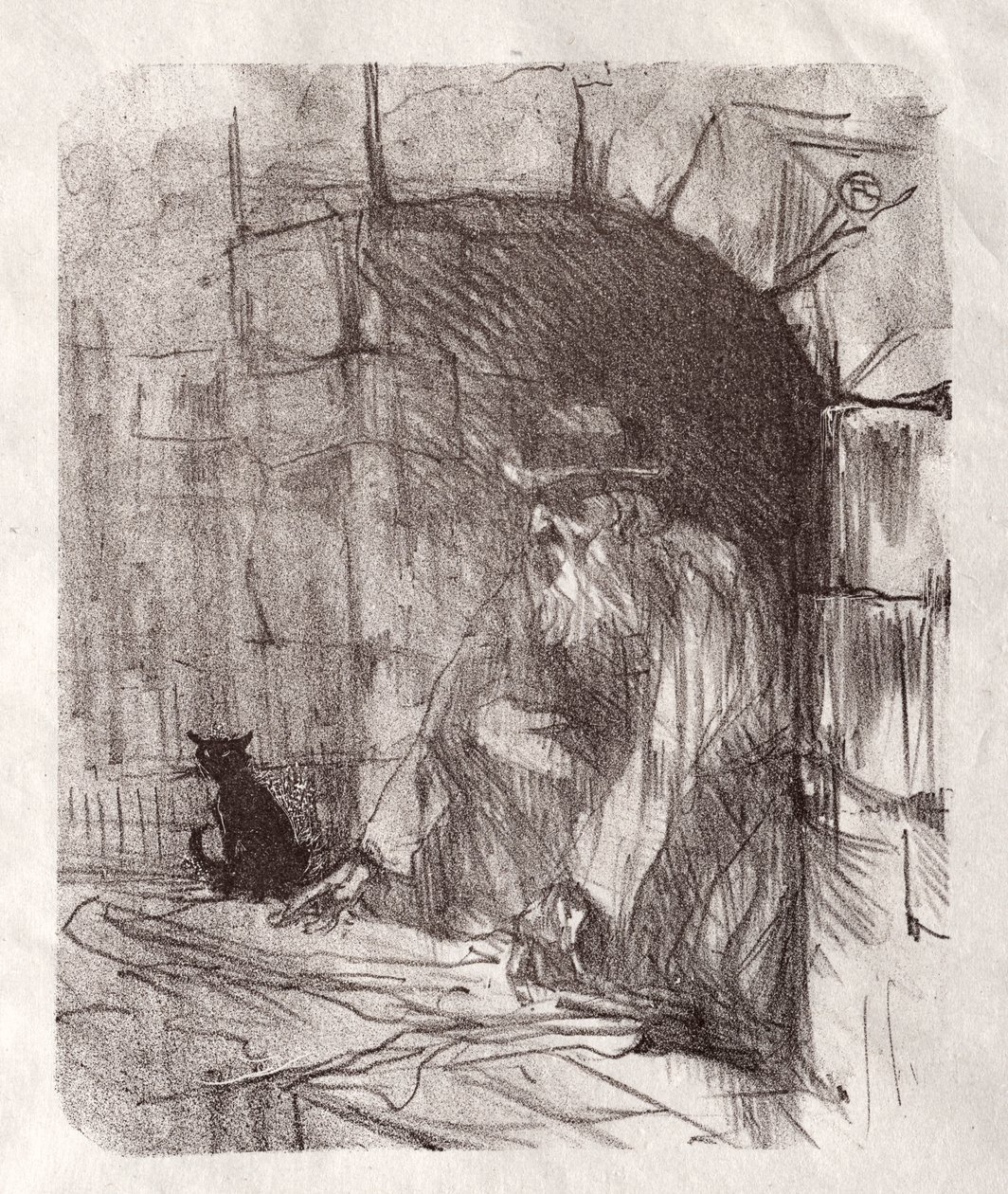 At the Foot of Sinai: A Back Shop in Krakow av Henri de Toulouse Lautrec