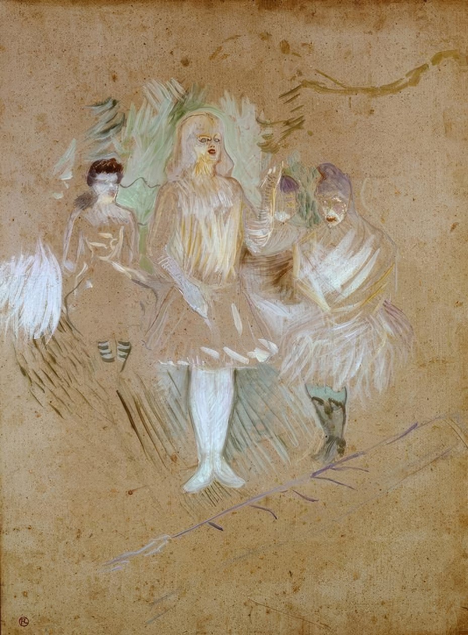 Aux Folies-Bergère: Ekstra av Henri de Toulouse Lautrec