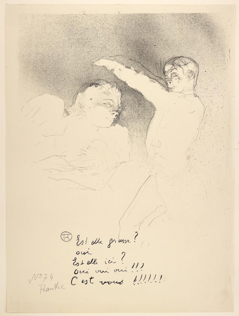 Hos Variety, Miss Lender og Brasseur av Henri de Toulouse Lautrec