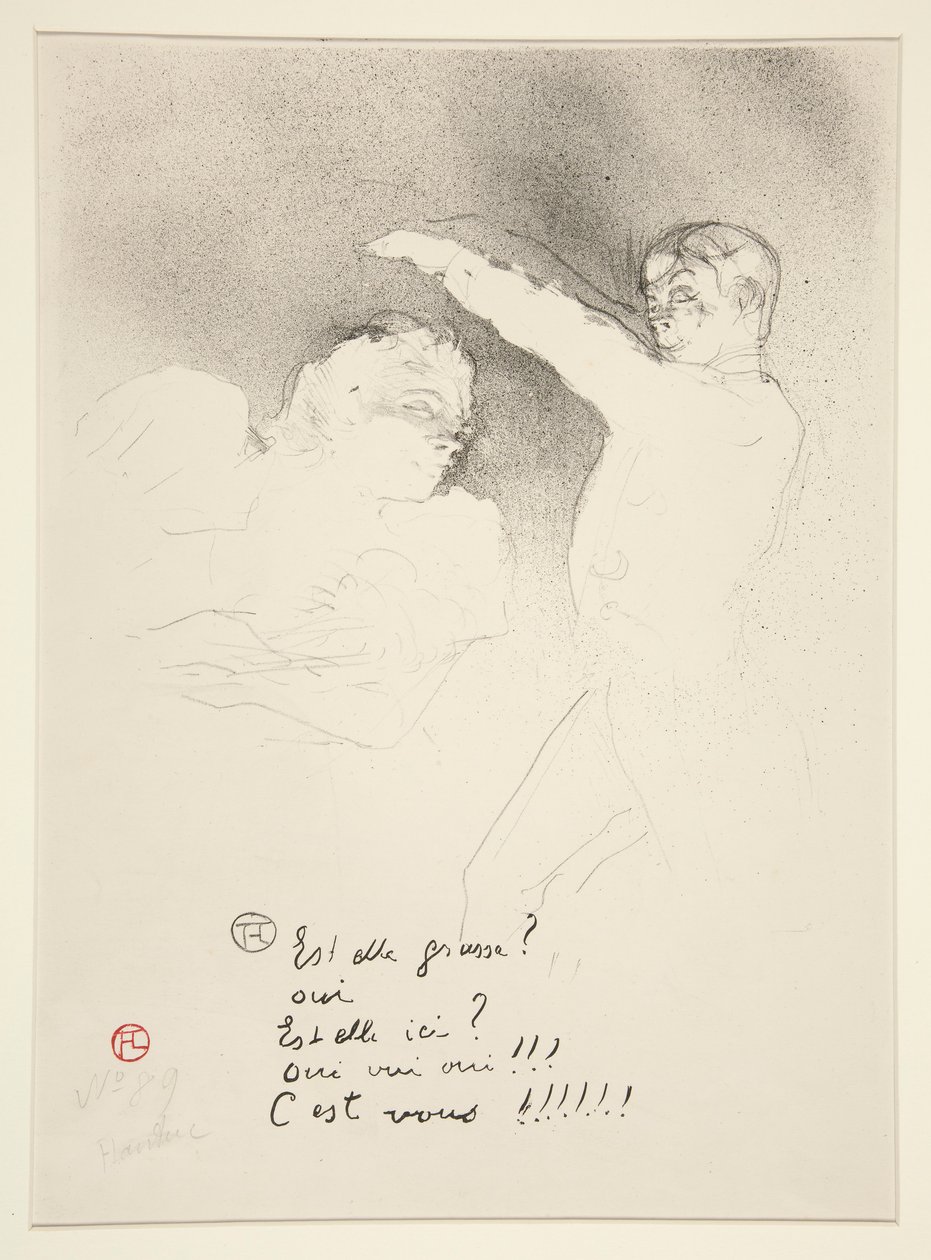 På variantene: Miss Lender og Brasseur av Henri de Toulouse Lautrec