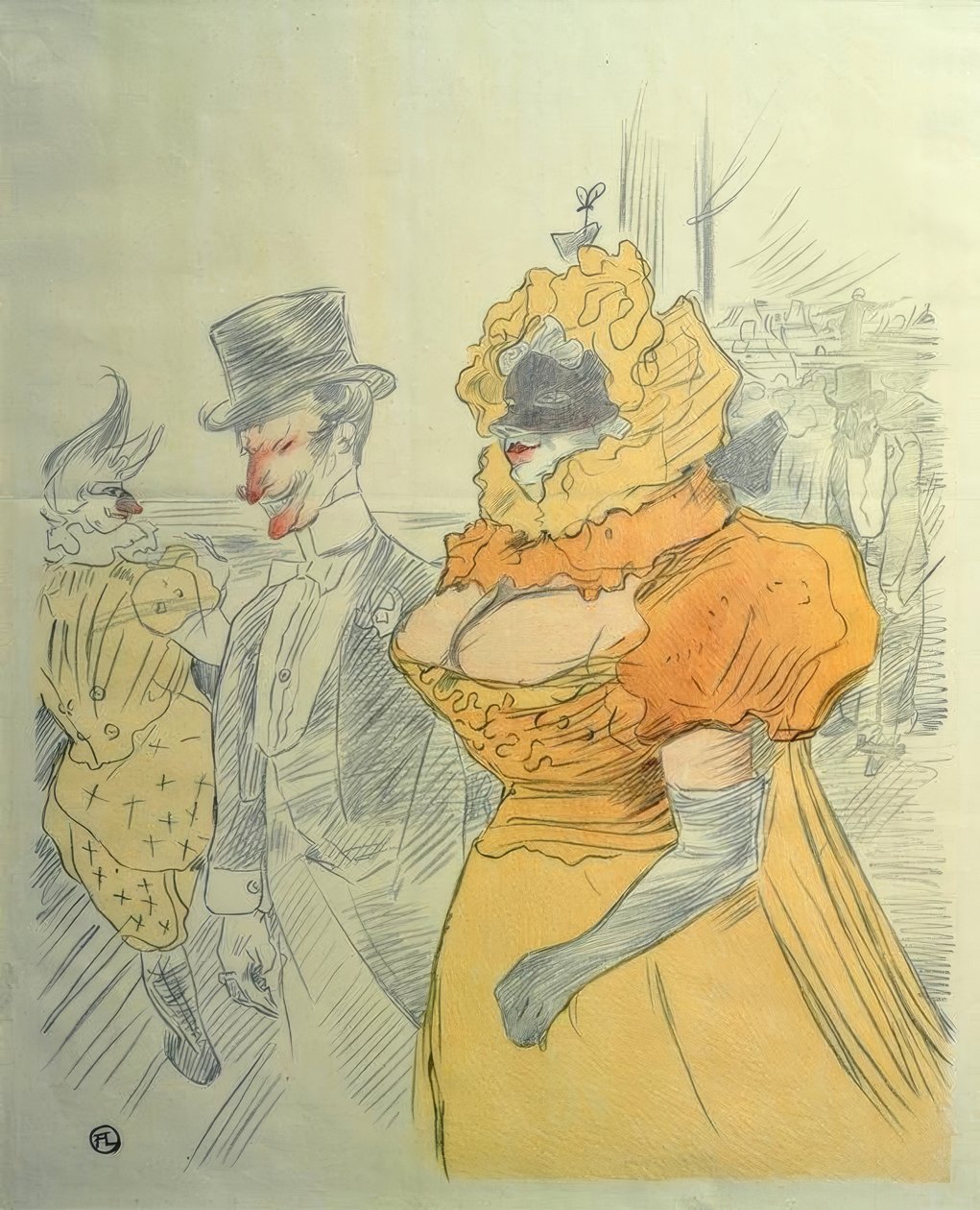 Studentball av Henri de Toulouse Lautrec