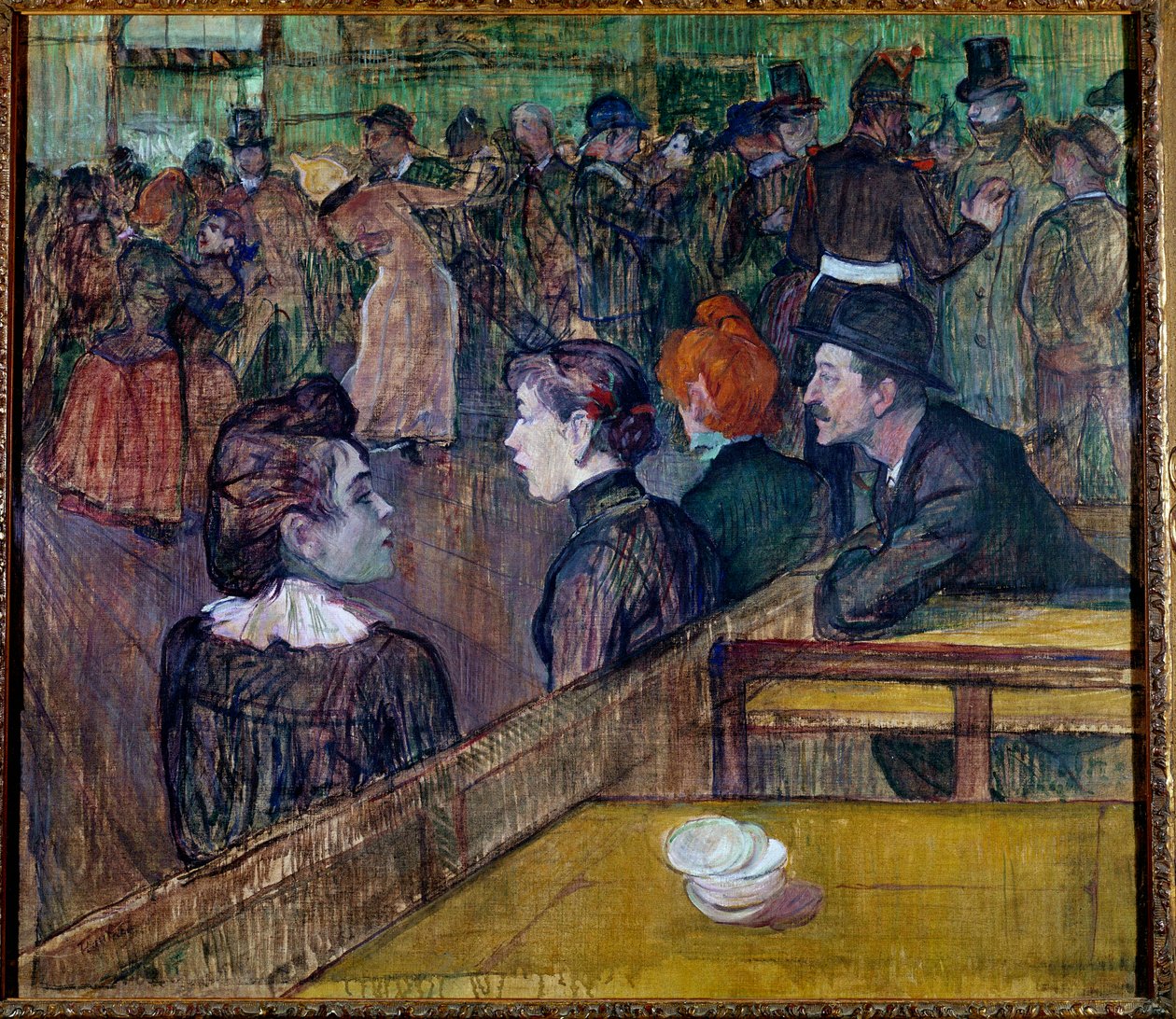 Ball på Moulin de la Galette av Henri de Toulouse Lautrec