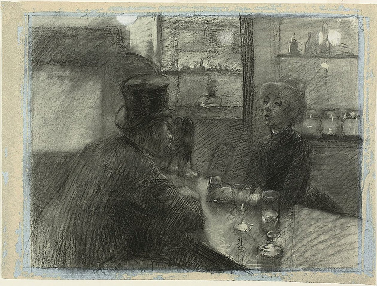 Bar på kaféen i rue de Rome av Henri de Toulouse Lautrec