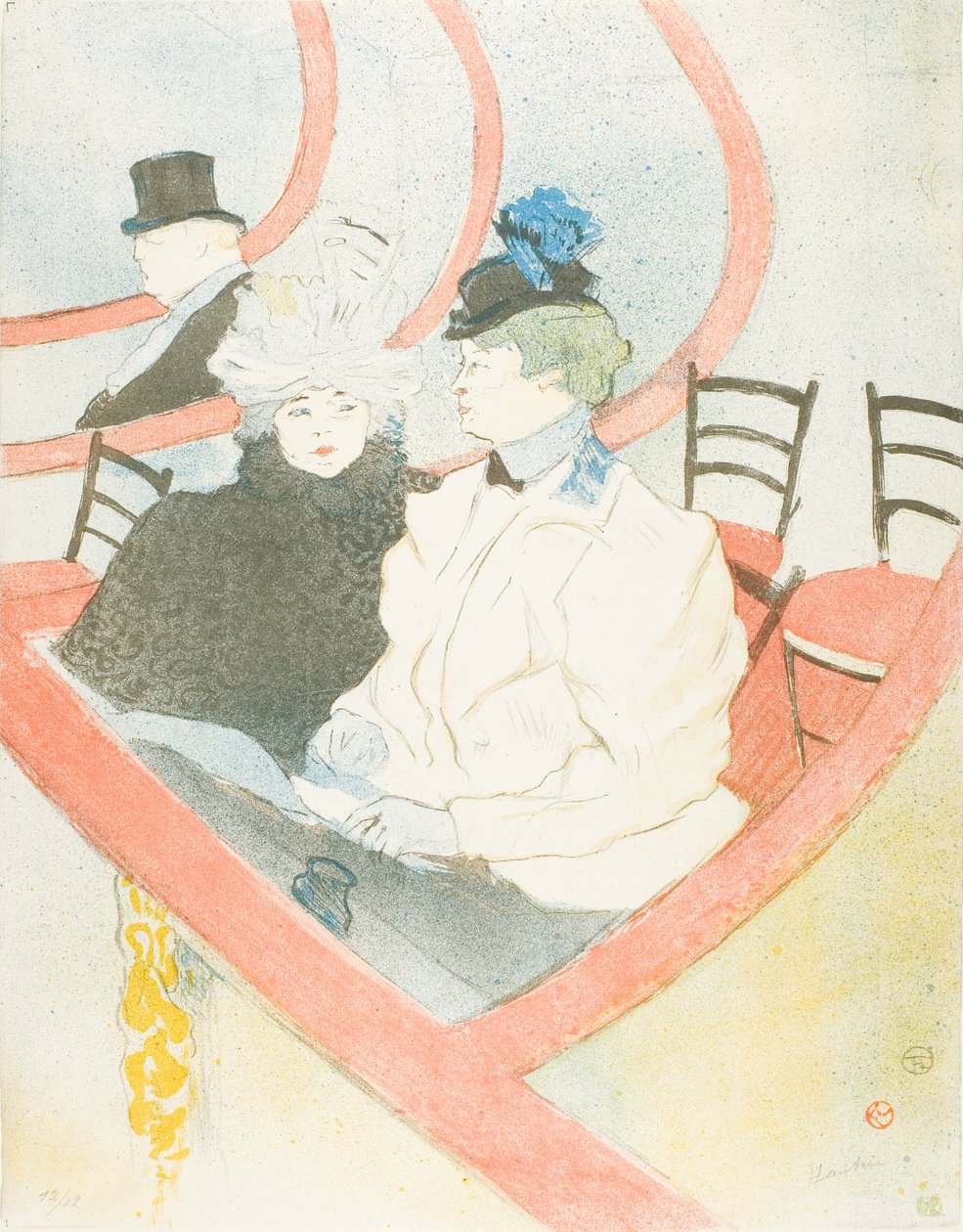 Boks i Grand Tier av Henri de Toulouse Lautrec