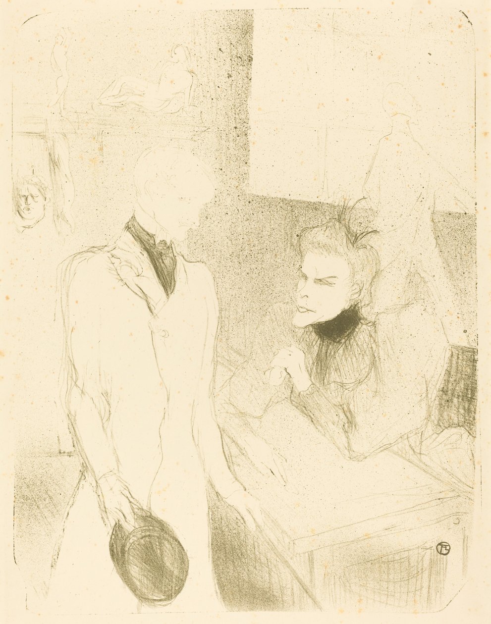 Brandes og Le Bargy i Cabotins Brandès og Les Bargy i Cabotins, 1894. av Henri de Toulouse Lautrec