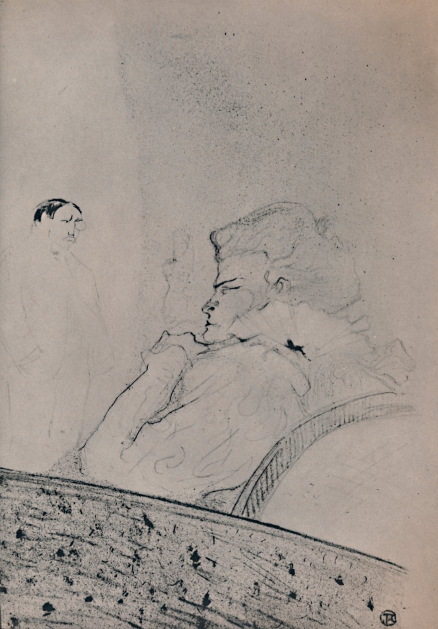 Brandes i omkledningsrommet hennes, ca. 1895, 1946 av Henri de Toulouse Lautrec