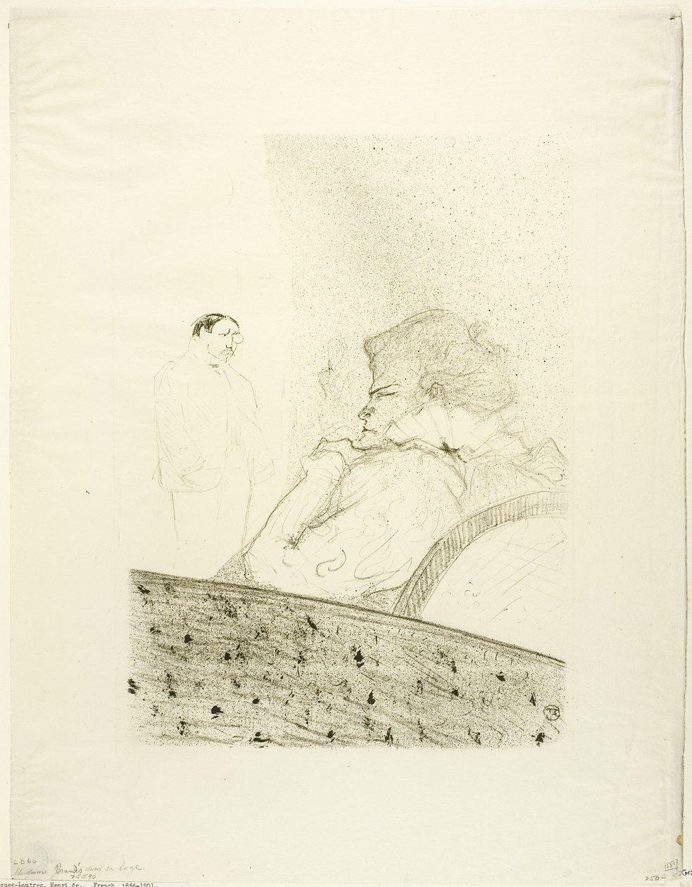 Brandès i boksen hennes av Henri de Toulouse Lautrec