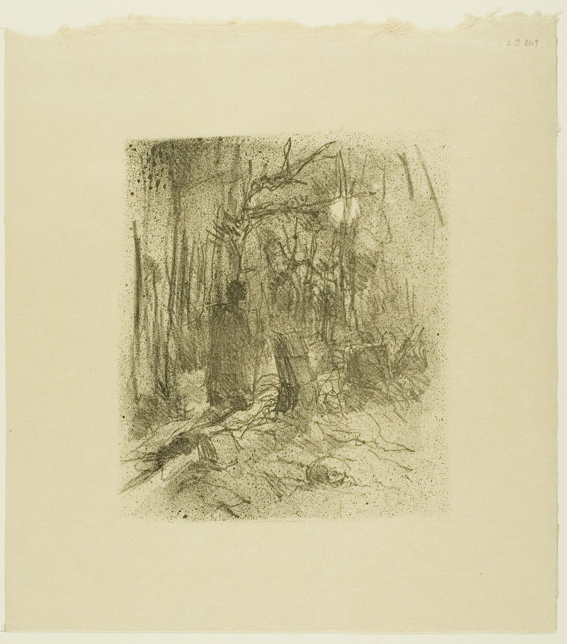 Busk kirkegård, fra Au Pied du Sinaï av Henri de Toulouse Lautrec