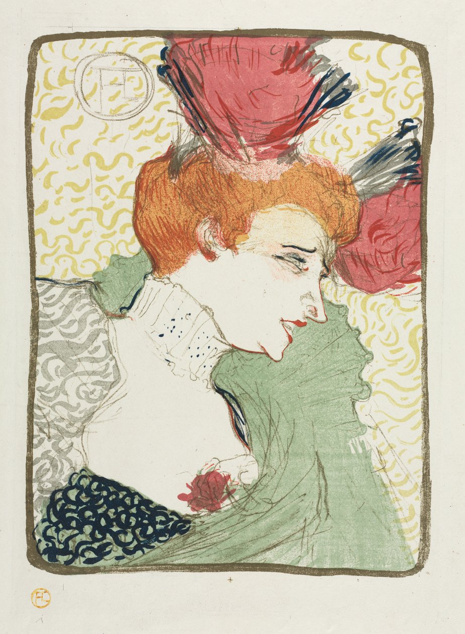 Byste av Mademoiselle Lender av Henri de Toulouse Lautrec