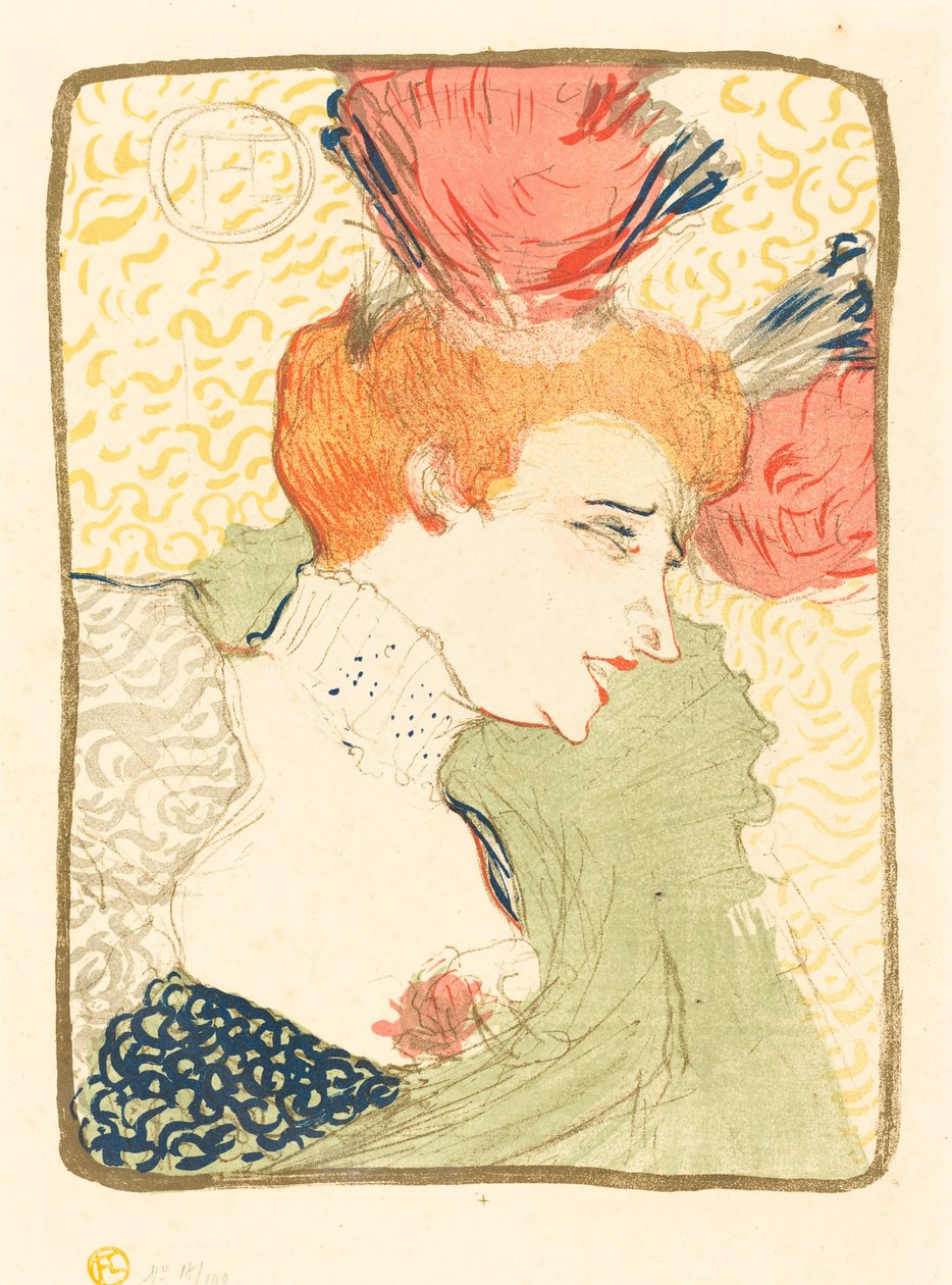 Byste av Mlle. Marcelle Lender Mlle. Marcelle Lender, en byste, 1895. av Henri de Toulouse Lautrec