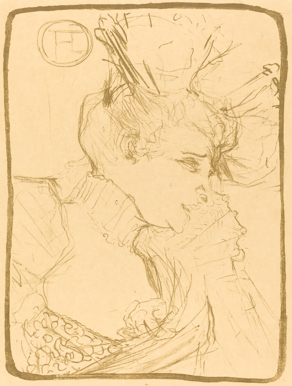 Byste av Mlle. Marcelle Lender Mlle. Marcelle Lender, en byste, 1895. av Henri de Toulouse Lautrec