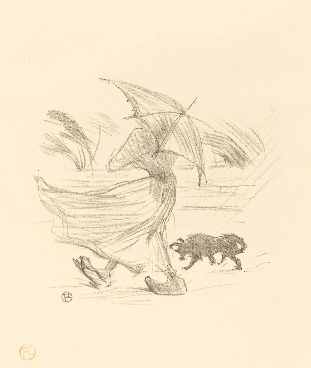 Hva regnet sier, 1895. av Henri de Toulouse Lautrec