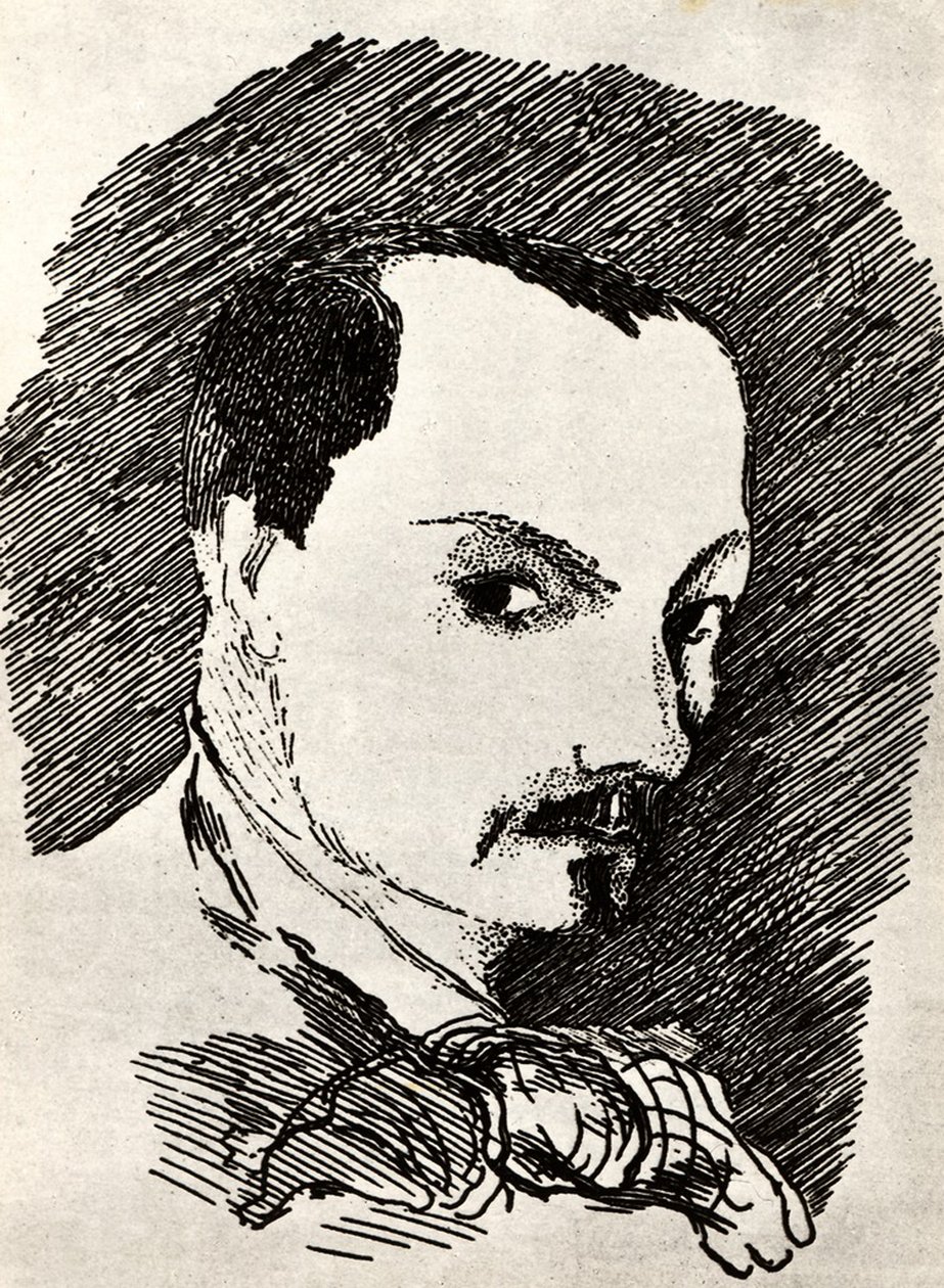 Charles Baudelaire 1821-1867 av Henri de Toulouse Lautrec