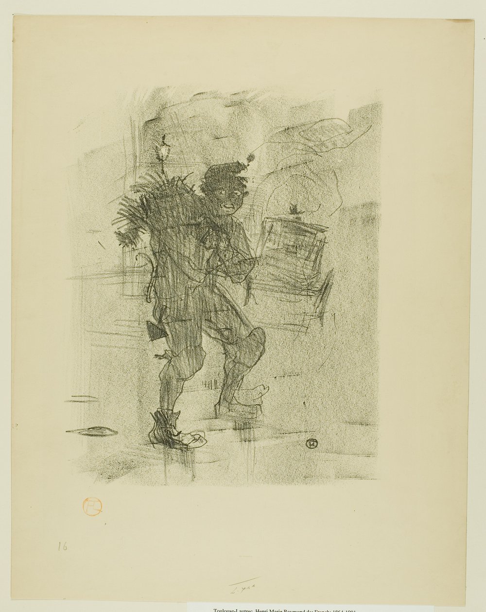 Juleballade, fra Melodier av Désiré Dihau av Henri de Toulouse Lautrec