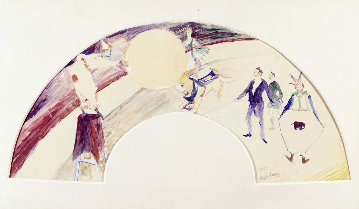 Sirkusscene av Henri de Toulouse Lautrec