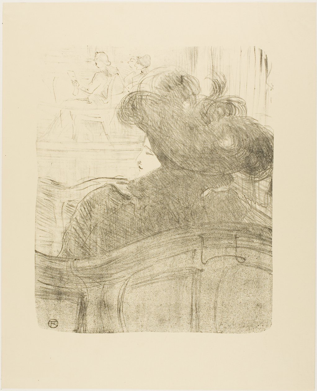 Cléo de Mérode, fra Thirteen Lithographs av Henri de Toulouse Lautrec