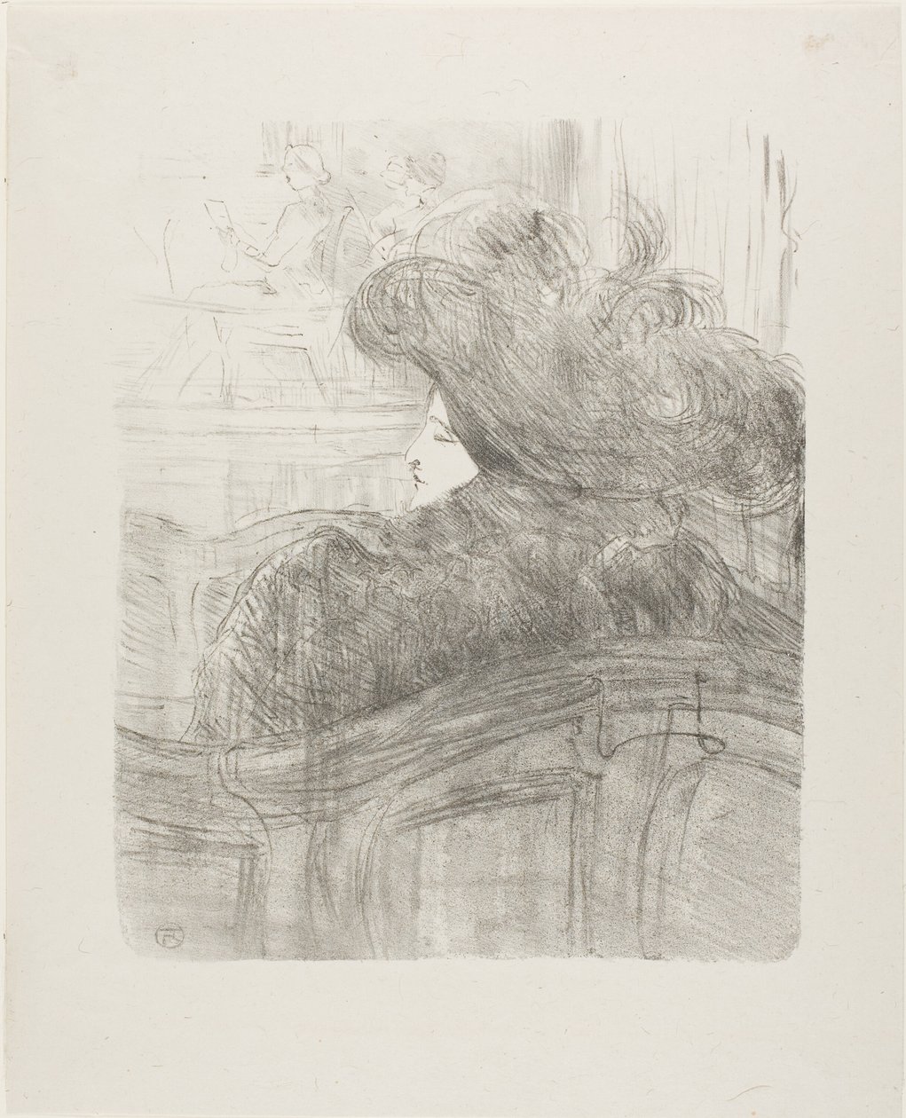 Cléo de Mérode, fra Thirteen Lithographs av Henri de Toulouse Lautrec