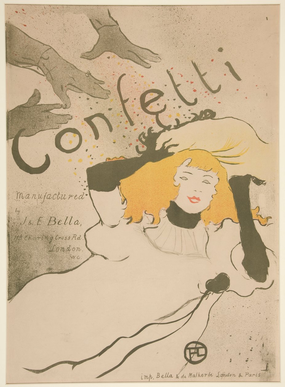 Konfetti av Henri de Toulouse Lautrec