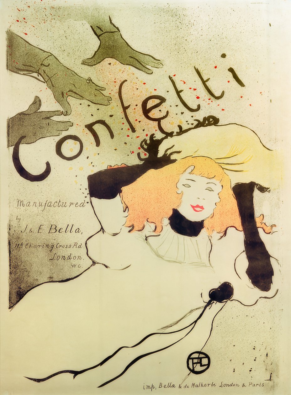 Konfetti av Henri de Toulouse Lautrec