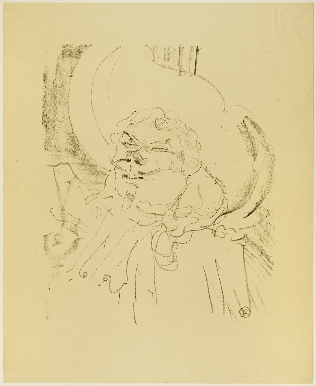 Coquelin den eldste, fra Treize Lithographys av Henri de Toulouse Lautrec