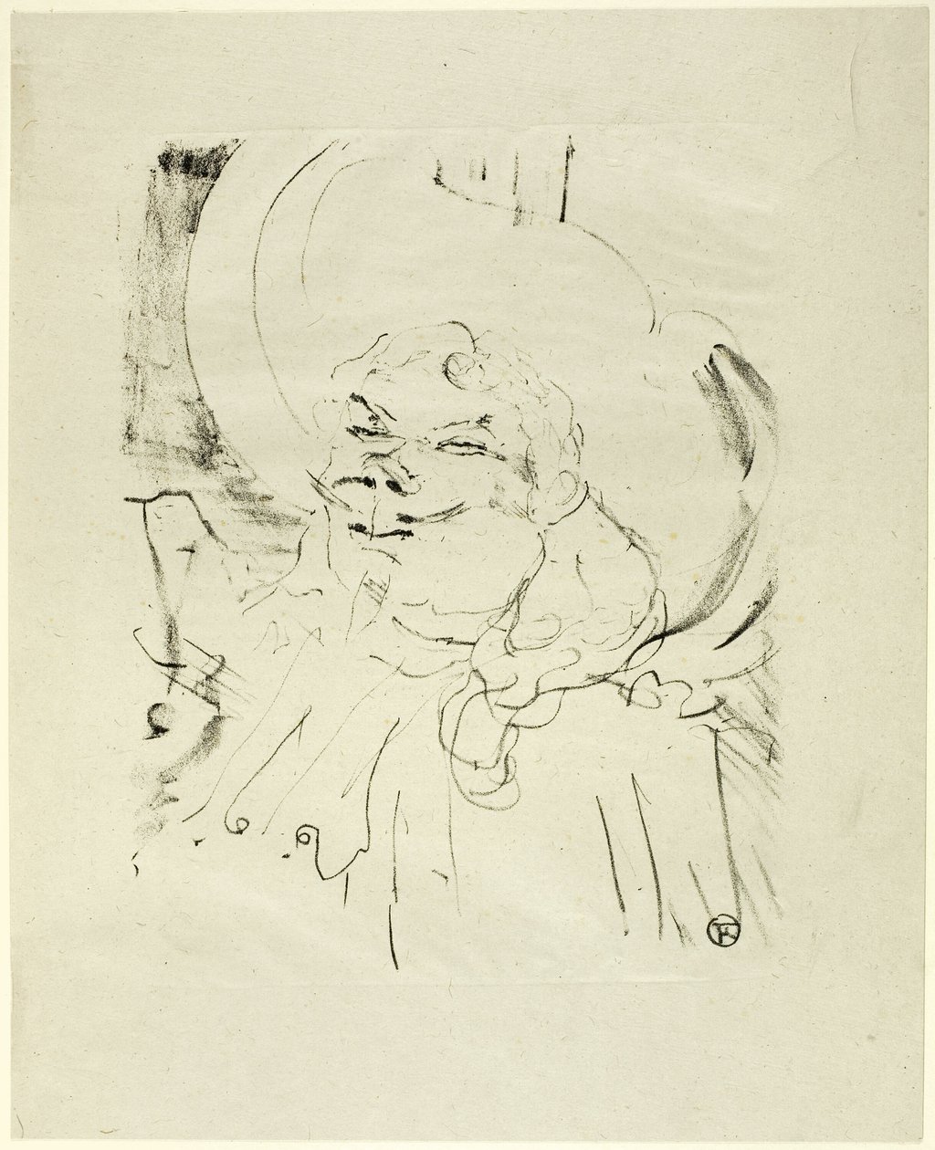 Coquelin den eldste, fra Treize Lithographys av Henri de Toulouse Lautrec