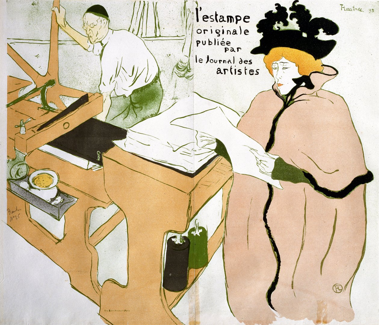 Omslag "The Original Print" av Henri de Toulouse Lautrec