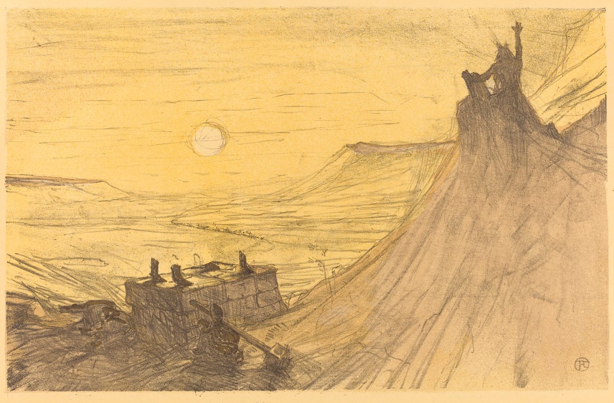 Cover for "Ved foten av Sinai" av Henri de Toulouse Lautrec