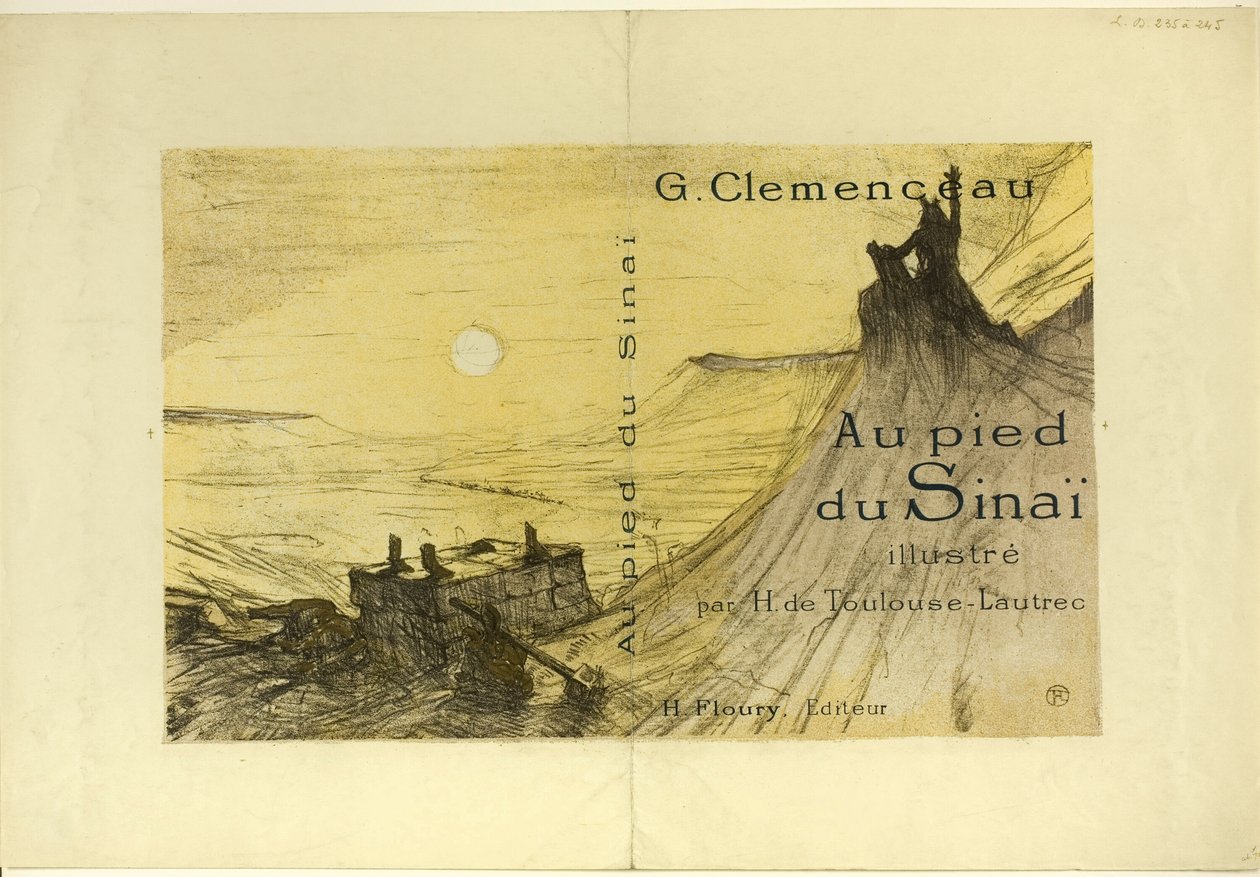 Omslag for Ved foten av Sinai av Henri de Toulouse Lautrec