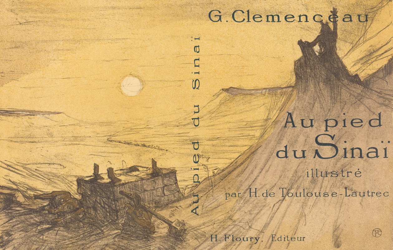 Omslag til Ved foten av Sinai, 1898. av Henri de Toulouse Lautrec