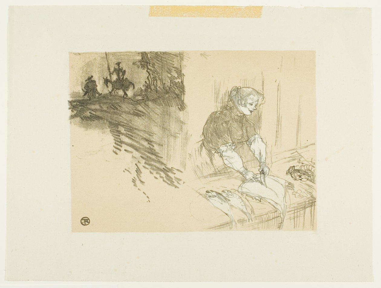 Omslag til Les Courtes Joys av Henri de Toulouse Lautrec