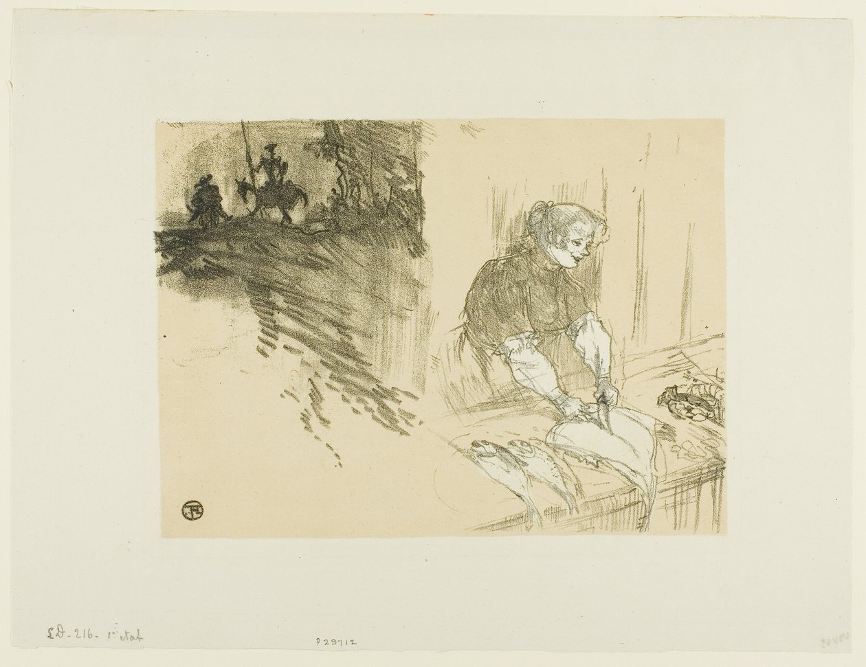 Omslag til Les Courtes Joys av Henri de Toulouse Lautrec