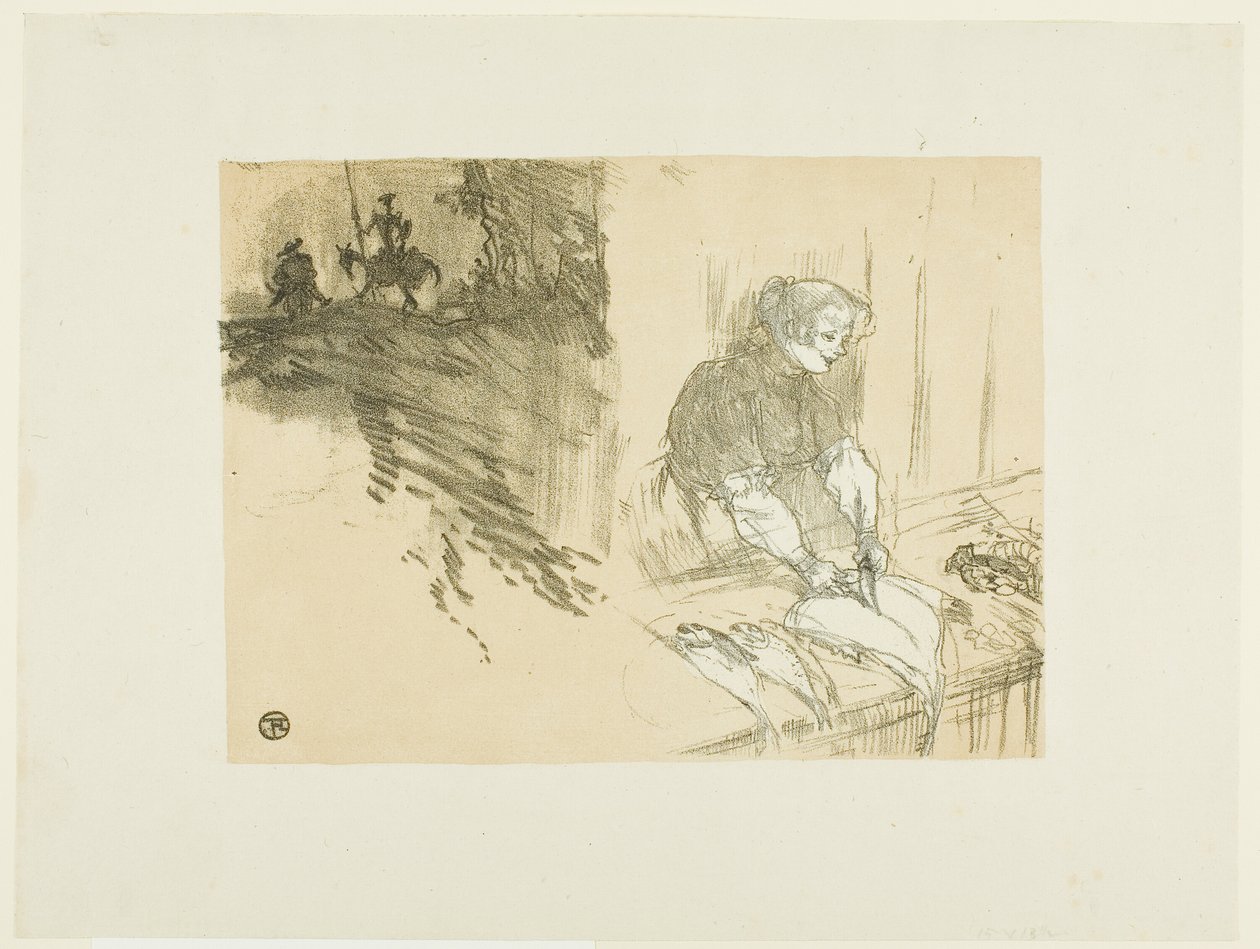 Omslag til Les Courtes Joys av Henri de Toulouse Lautrec