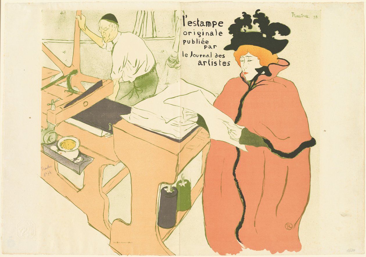 Omslag til "The Original Print" (Omslag til "The Original Print") av Henri de Toulouse Lautrec