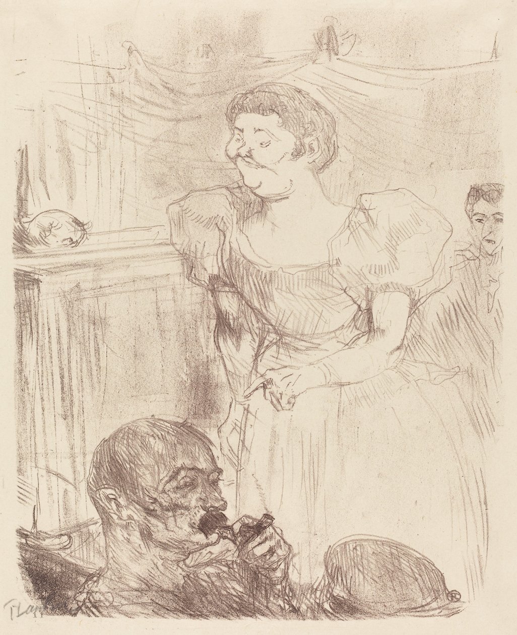 Di Ti Fellow - Engelskmenn på Cafe-Concert Di Ti Fellow - Anglaise au Café-Concert, 1898. av Henri de Toulouse Lautrec