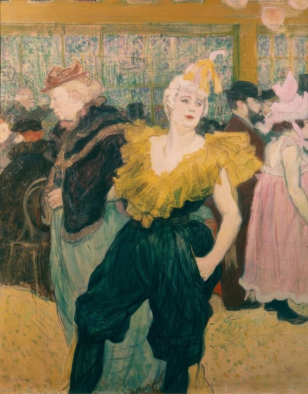 Die Clownesse Cha-U-Kao av Henri de Toulouse Lautrec