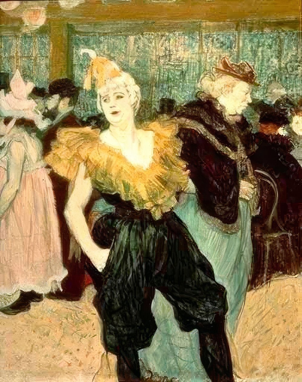 Clownesse Cha-U-Kao av Henri de Toulouse Lautrec