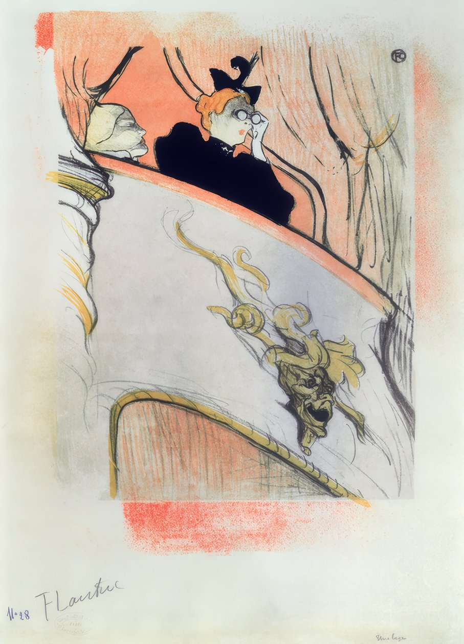 Boksen med gullmasken av Henri de Toulouse Lautrec